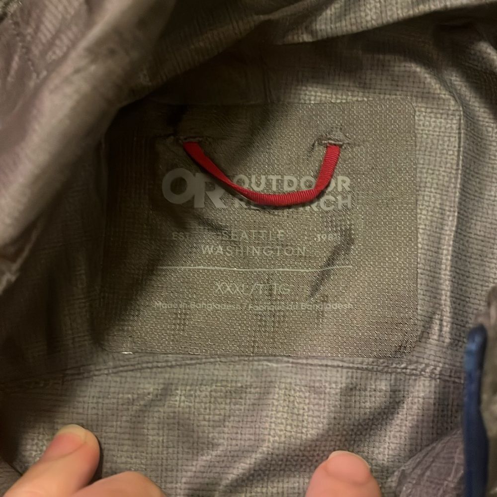 Outdoor Research Men’s Helium Rain Jacket Pewter 3XL NWT - Picture 5 of 9